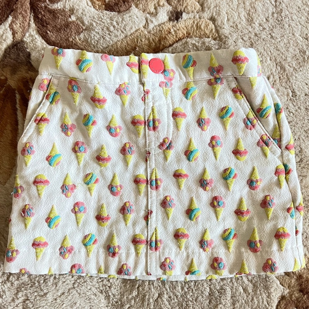 Genuine Kids by OshKosh Girls Ice Cream Cone embroidery style Skirt Size 3T